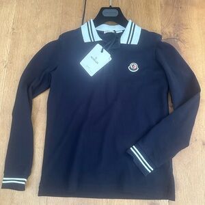 Navy Blue Long Sleeve Polo Shirt